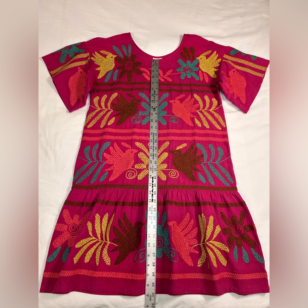 Sister Mary Flutter Sleeve A Line Embroidered dress. Size XS Otami Style EUC - Picture 5 of 9